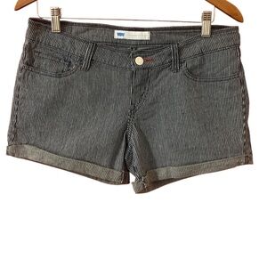 Levi's Blue/White Striped Jean Shorts Women 9